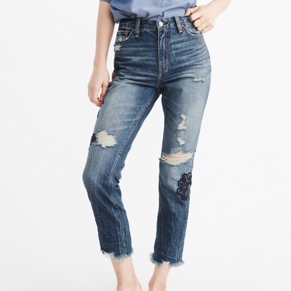High waisted mom jeans